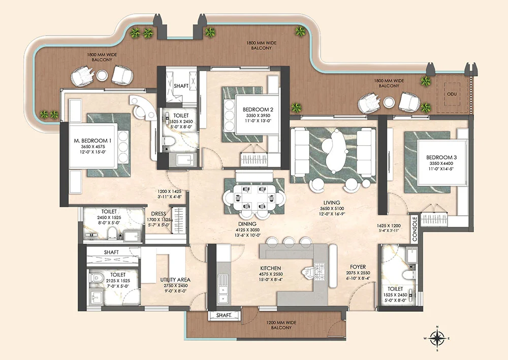The Oryza Floor Plan — Floor Plan 7
